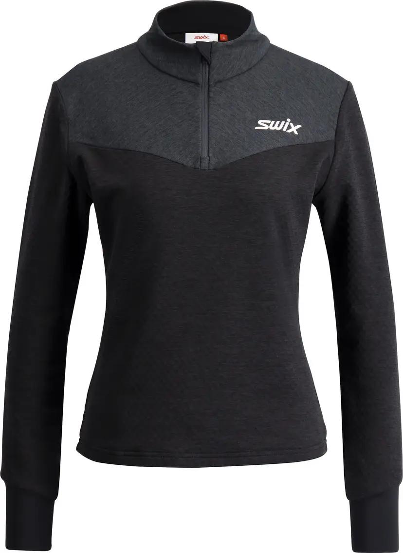 Swix Swix Women's Dynamic Midlayer Half Zip Black/Phantom