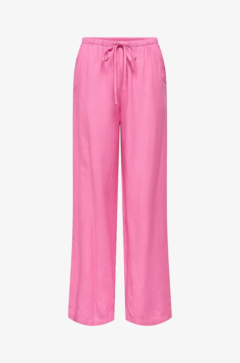 JDY Bukser Jdycaya Linen MW Pant Wvn Noos - Rosa