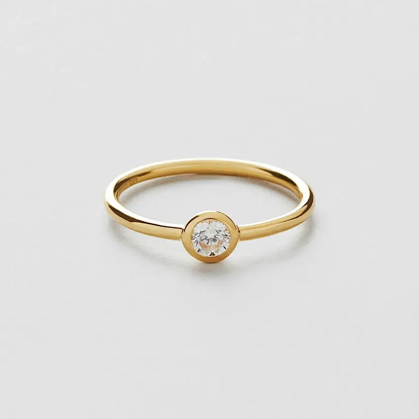 Safira Clara Bezel Ring