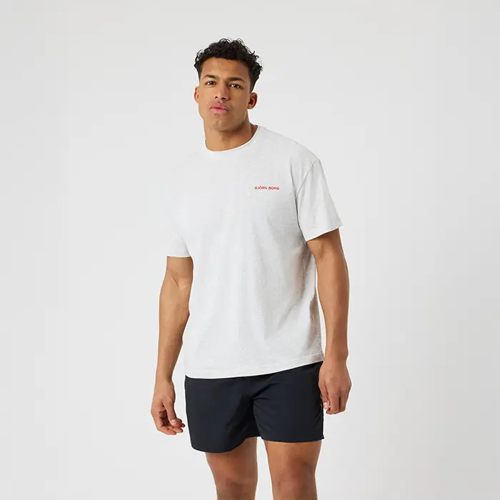 Björn Borg Gym Oversized T‑skjorte Lysegrå