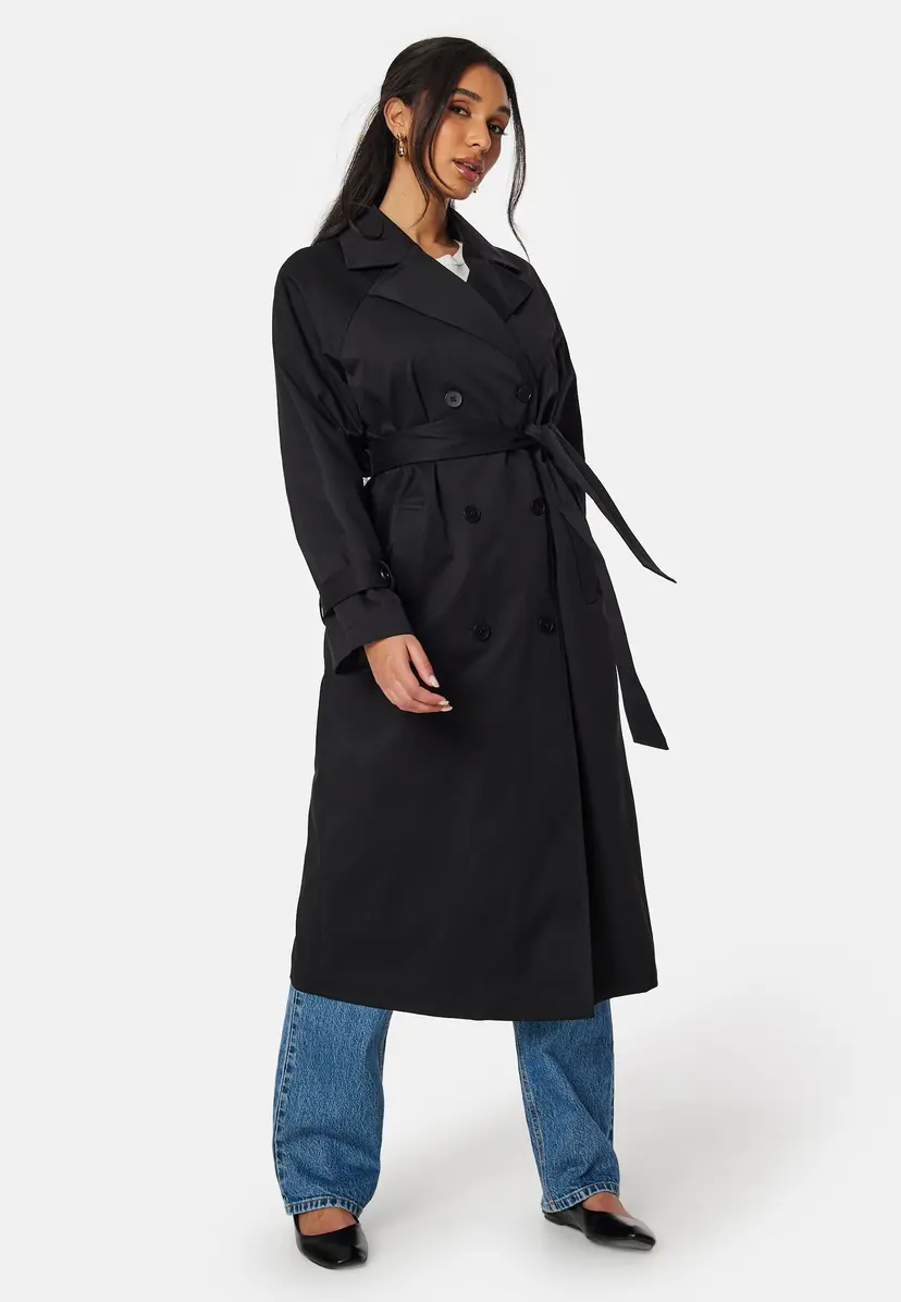 Bubbleroom Belted Midi Trenchcoat