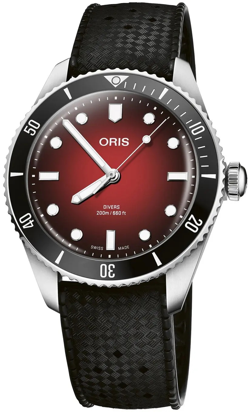 Oris Oris Herreklokke 01 733 7795 4018-Set Aquis Brun/Gummi Ø39 mm