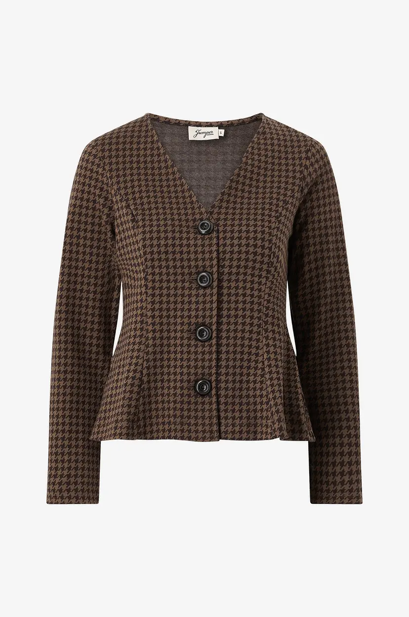 Jumperfabriken Blazer Brielle Blazer Houndstooth - Brun