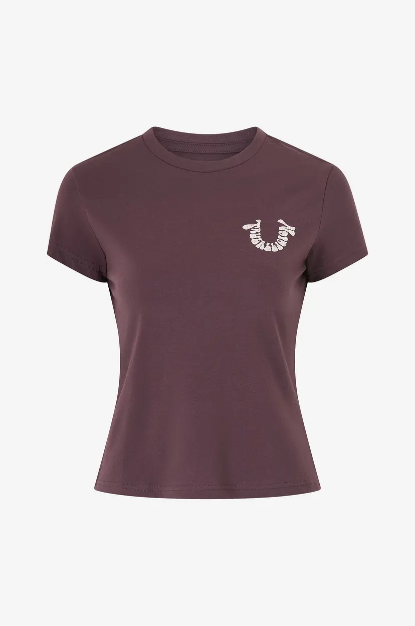 True Religion T-skjorte Crystal Crew Tee - Rød