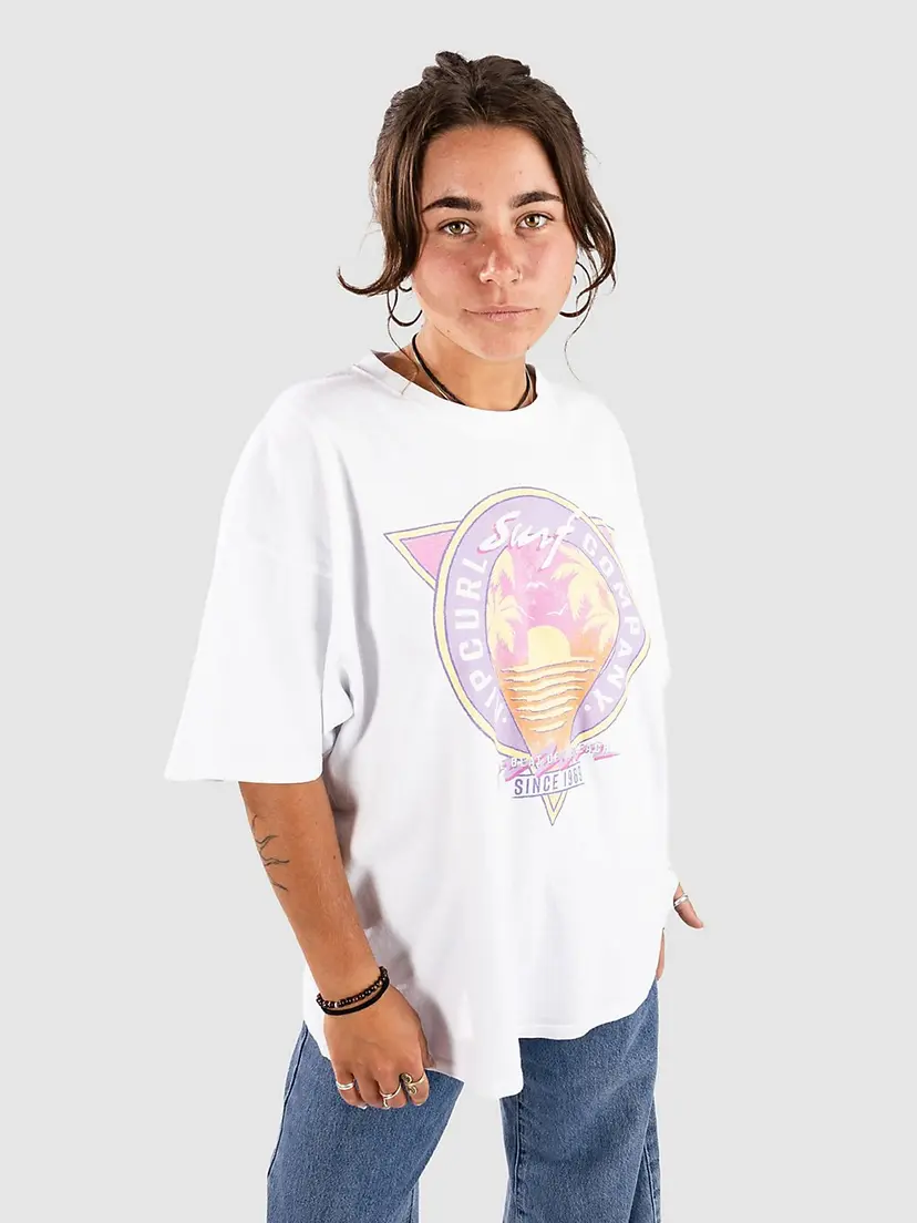 Rip Curl Rip Curl Es Vedra Heritage T-skjorte hvit