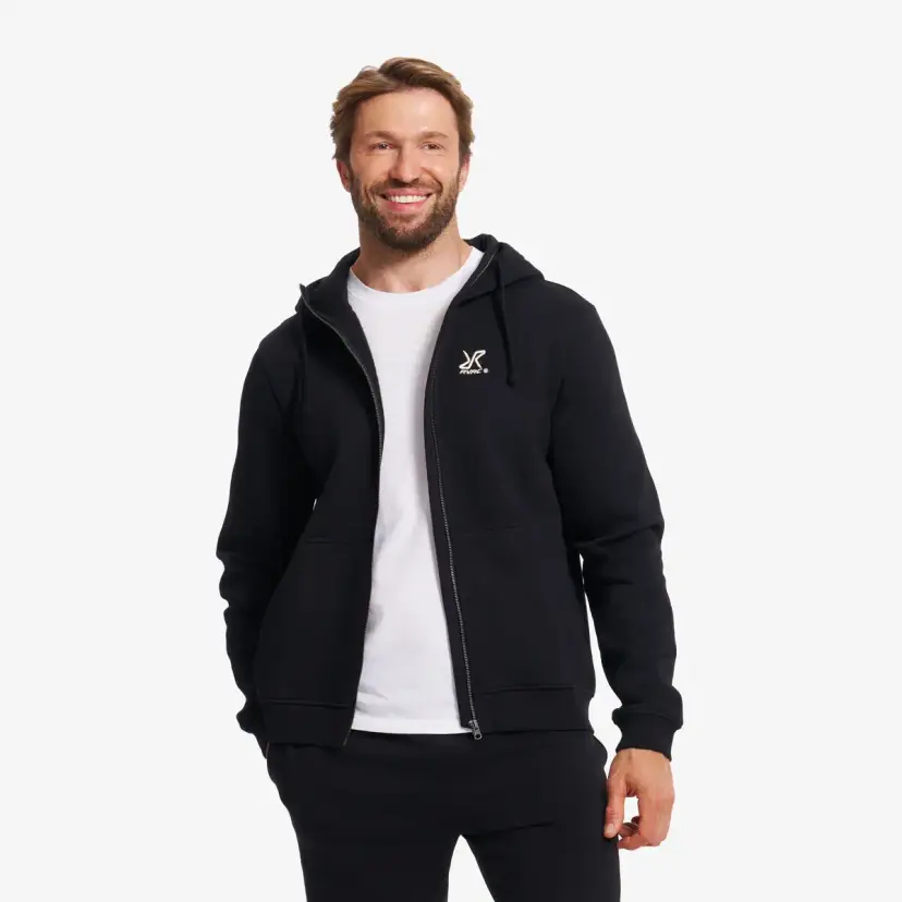 RevolutionRace RVRC Full-zip Hoodie Herre Black