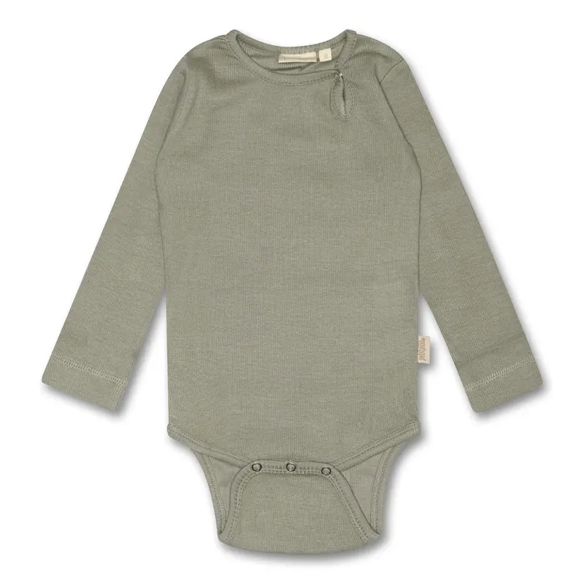 Petit Piao Petit Piao Body L/S Modal Green Shadow (56 / 1-2 mnd)
