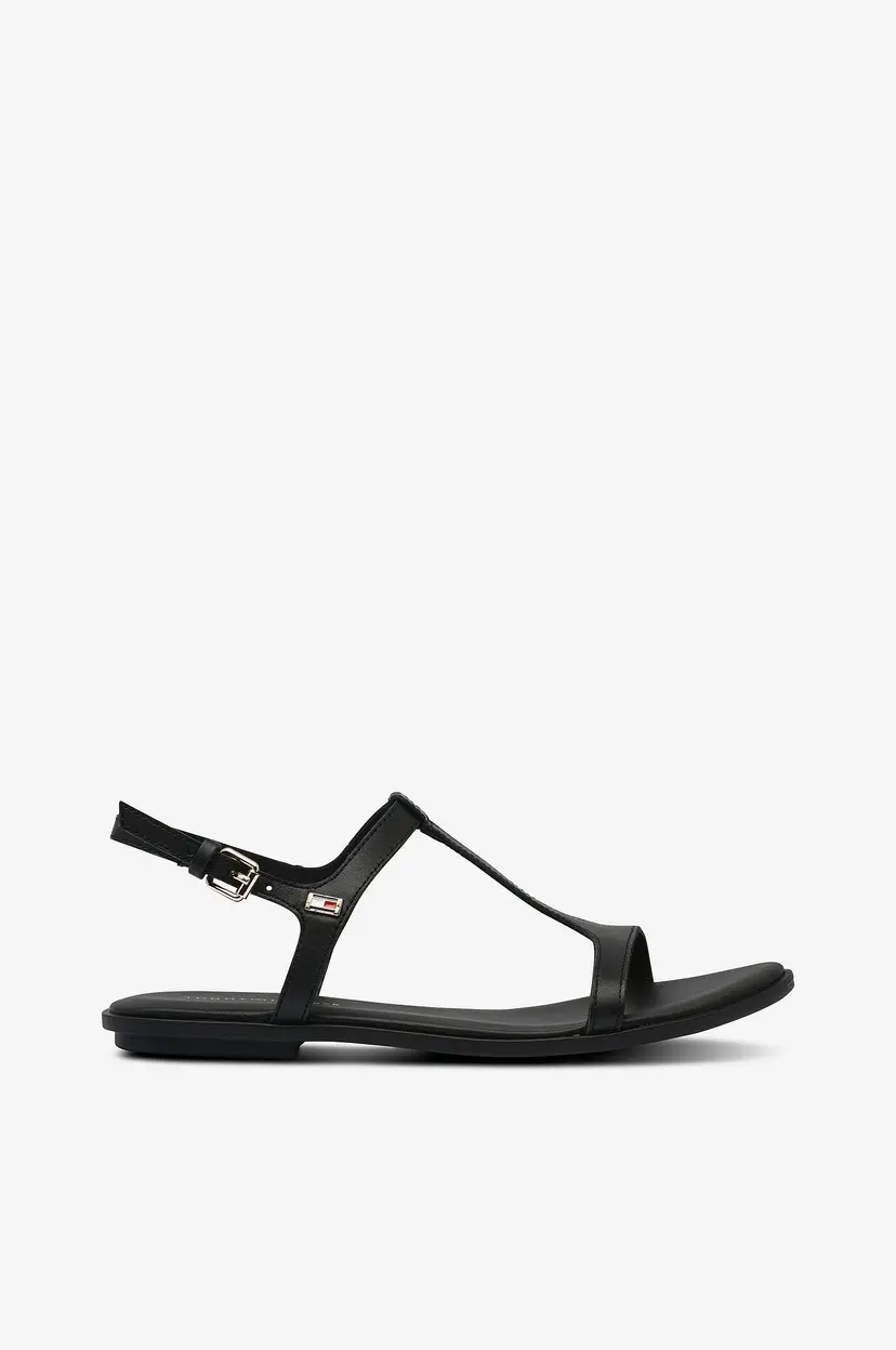 Tommy Hilfiger Sandaler TH Flat Sandal - Svart