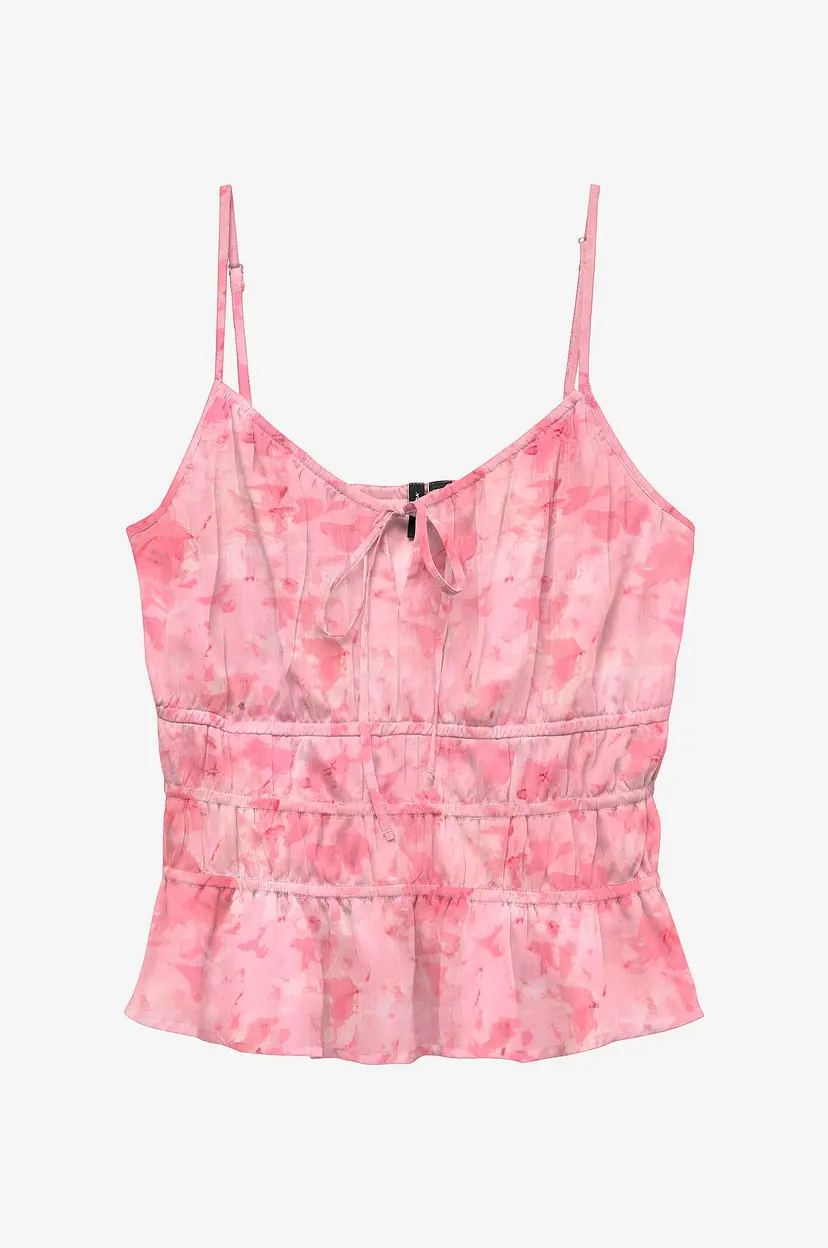 Vero Moda Topp vmmilla Detail Singlet Wvn - Rosa