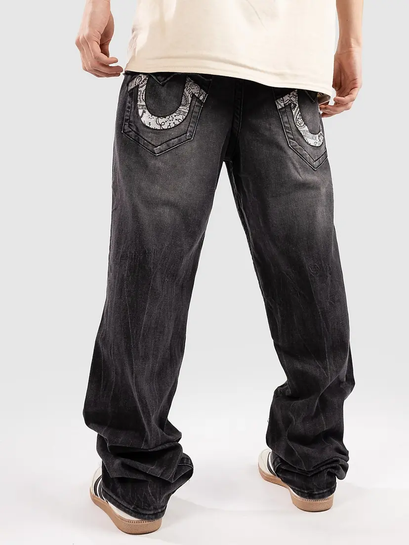 True Religion True Religion Ricky Sn Nf Embr Bndna Hs 34In Jeans svart