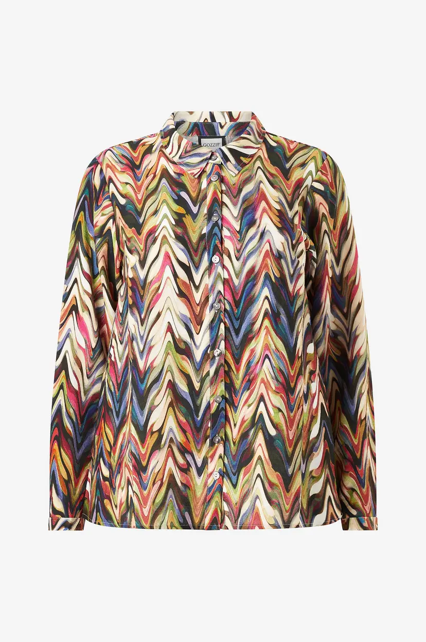 Gozzip Bluse GKarina - Flerfarget