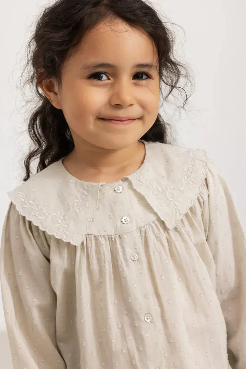 Marmar Copenhagen MarMar Bluse Light Cotton Dobby Takiri Kit (128 / 8 år)