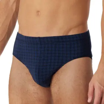 Schiesser Schiesser Cotton Casuals Brief Mørkblå økologisk bomull X-Large Herre