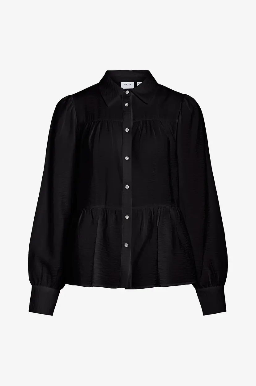 Vila Skjorte viKatria New L/S - Svart