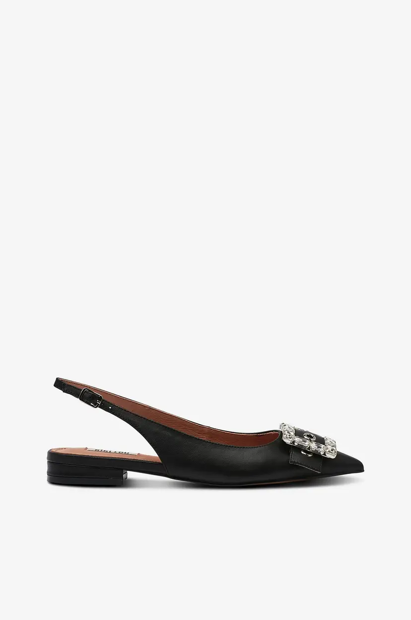 Bibi Lou Slingbackser Mia Flat - Svart