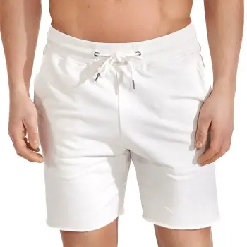 Bread & Boxers Bread and Boxers Organic Cotton Men Short Benhvit økologisk bomull Small Herre