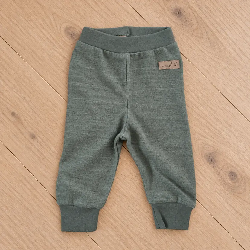 Need it Leggings i ull/bambus "Digg" Skjønn Grø