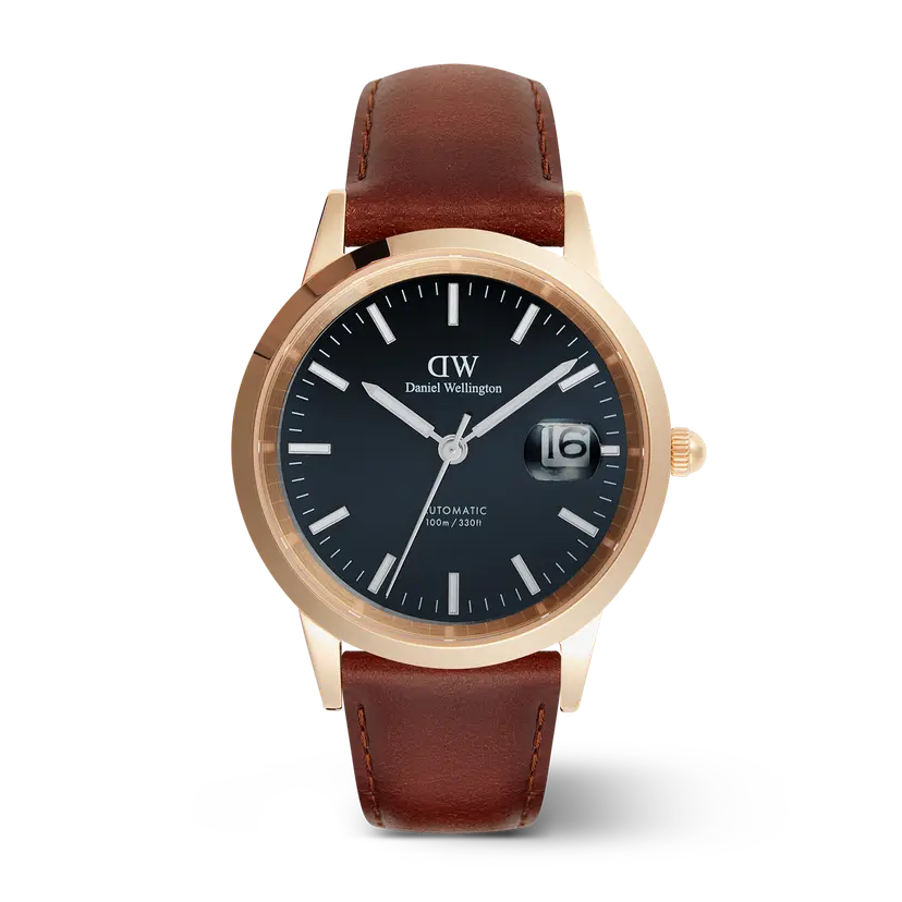 Daniel Wellington Rose Gold 40mm Watch Iconic St Mawes Automatic | DW