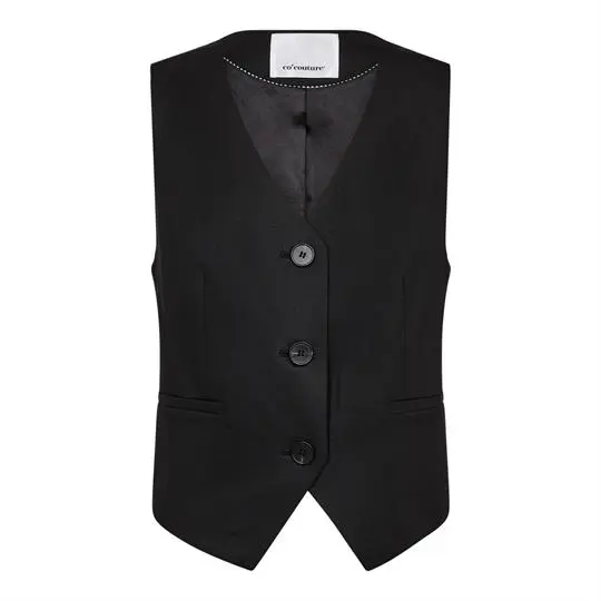 Co Couture Co' Couture - Sibelle Open Back Vest - Black