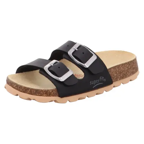 Superfit Superfit Kids' Fussbettpantoffel Black