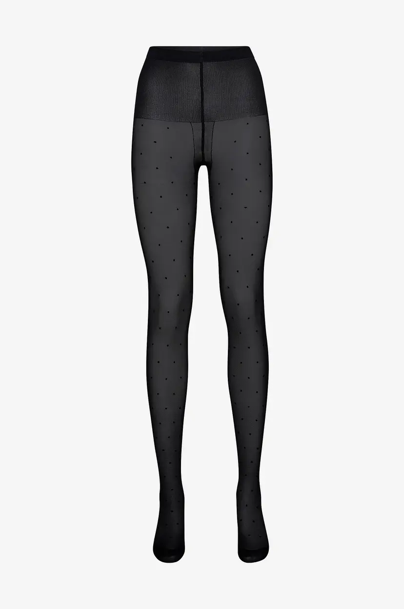 Swedish Stockings Strømpebukse Doris Dots Tights 40 den - Svart