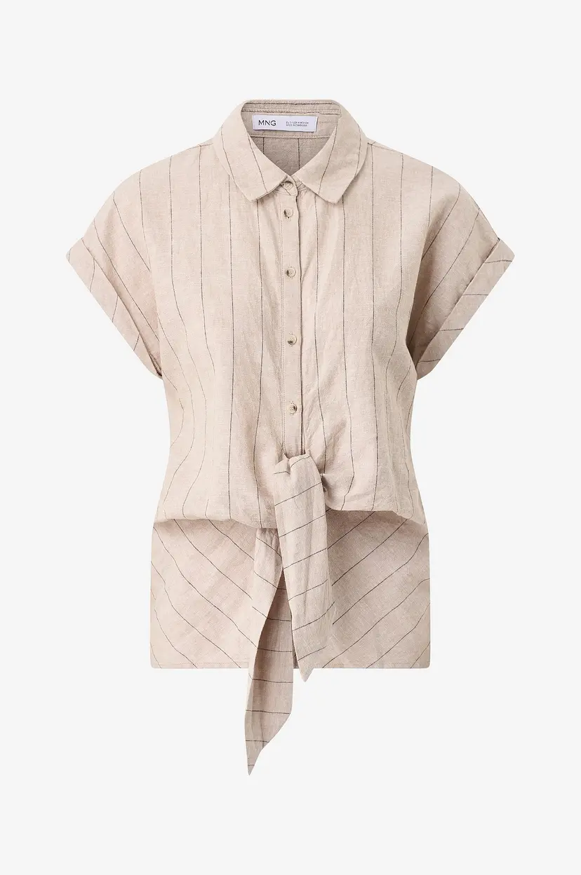 Mango Linskjorte Zede - Beige