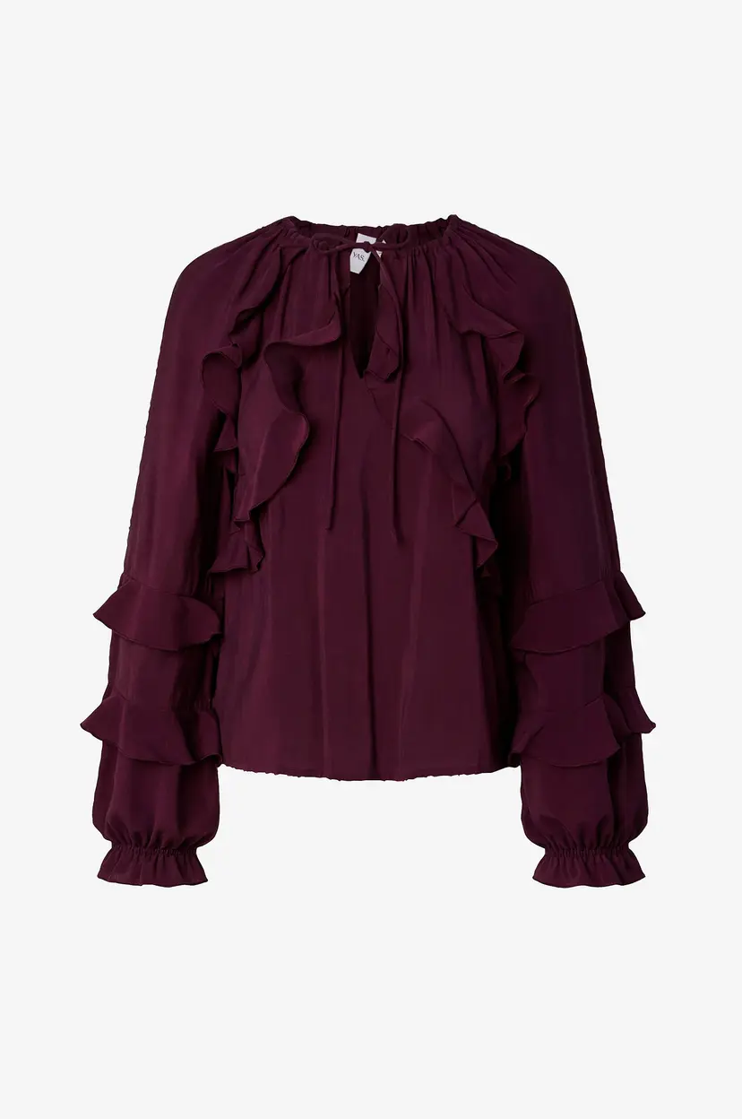 Y.A.S Bluse Yastemara Ls Top - Rød