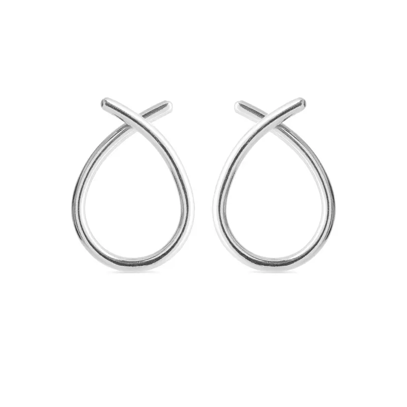 Susanne Friis Bjørner Susanne Friis Bjørner Øreringe - SFB - Øre hoops i sølv, mellem, blank - 5360-11