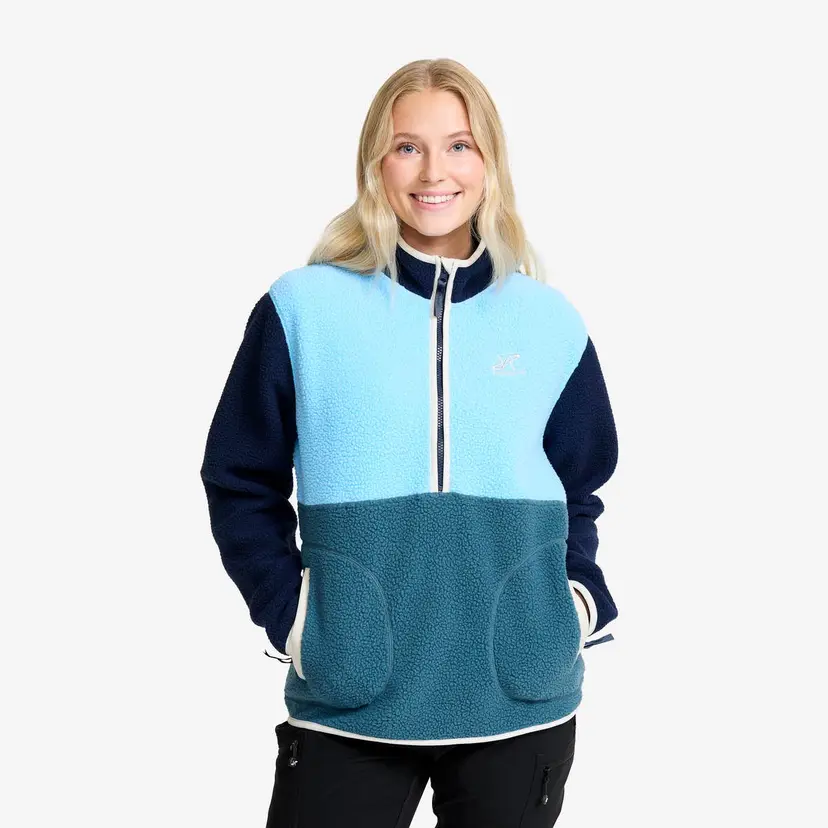 RevolutionRace Canyon Half-zip Pile Fleece Dame Navy/Alaskan Blue