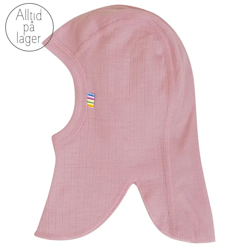 Joha Balaclava i dobbelt lag ull Old Rose