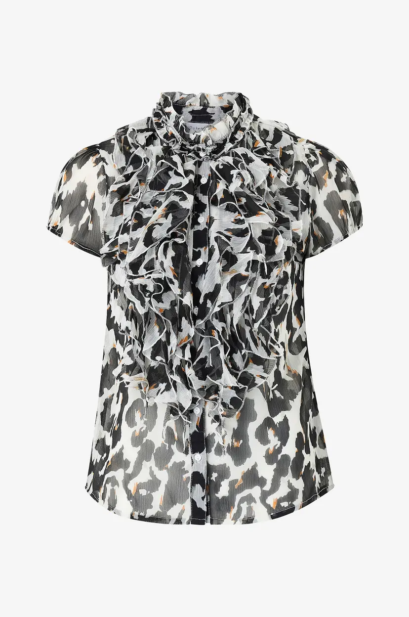 Saint Tropez Bluse LiljaSZ Crinkle SS Shirt - Beige