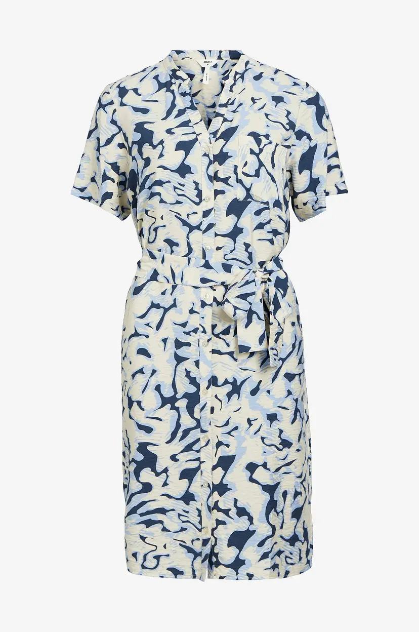 Object Collectors Item Kjole objJacira S/S Shirt Dress - Beige