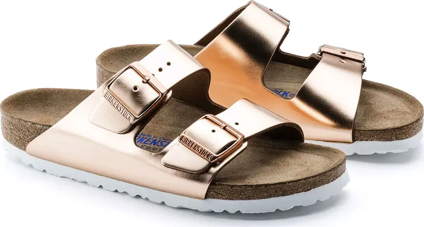 Birkenstock Birkenstock Women's Arizona Soft Footbed Lena Metallic Copper