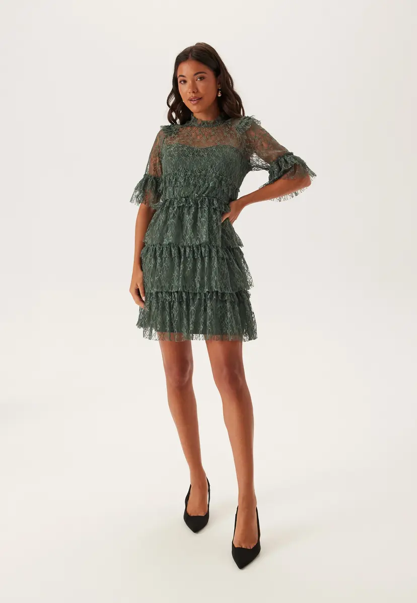 Bubbleroom Frill Lace Dress