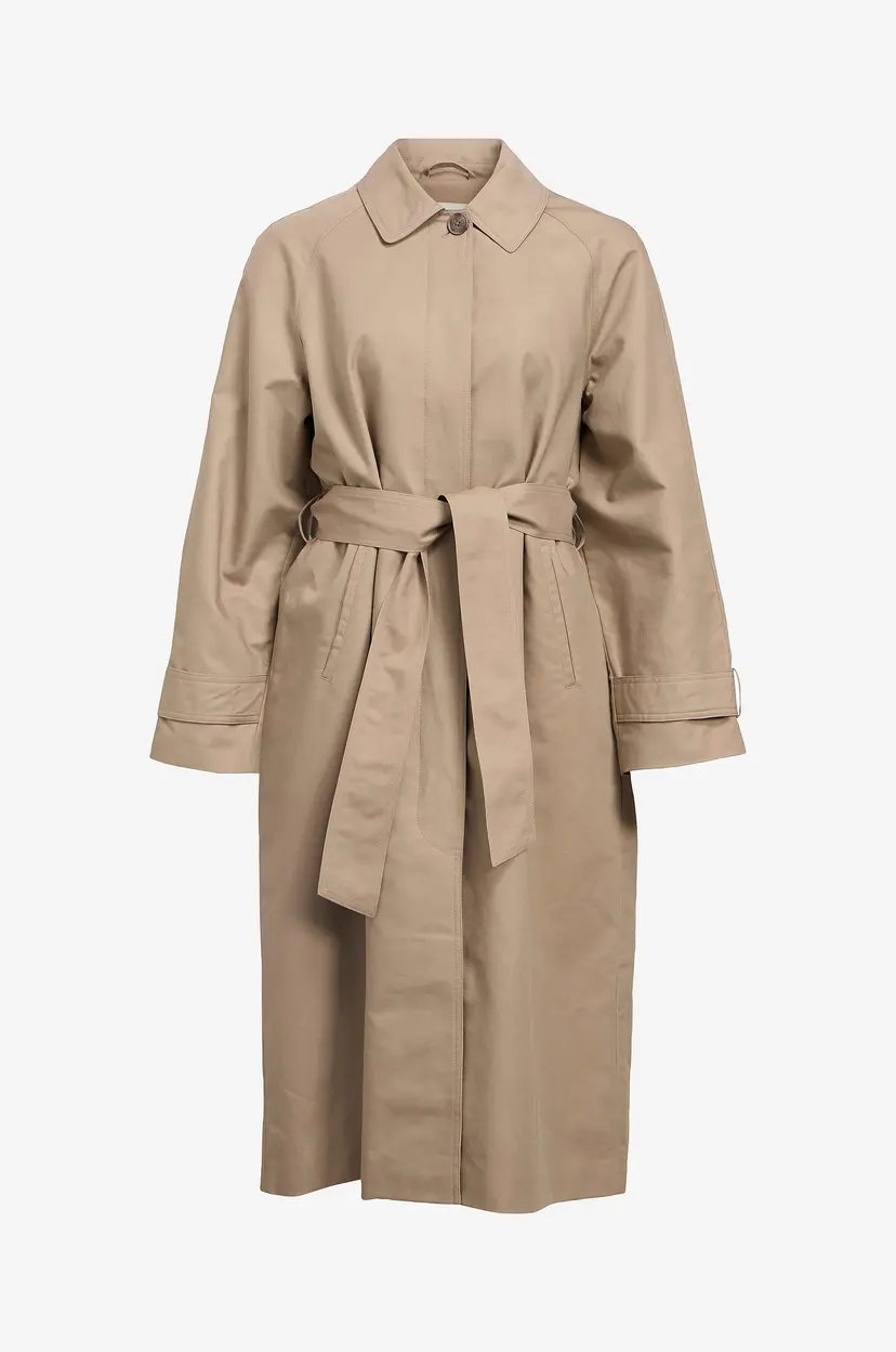 Object Collectors Item Kåpe objVega L/S RE Long Coat - Beige