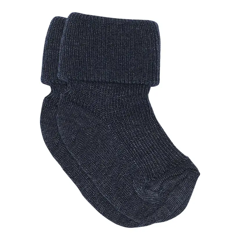 MP Babysokker i ull/silke "Gro" Navy