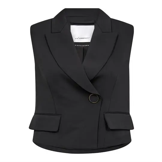 Co Couture Co' Couture - Alini Wrap Vest - Black
