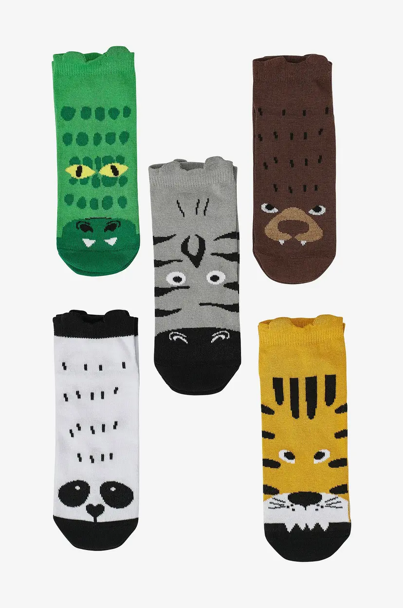 Ellos Collection Sokker Wild 5-pk - Flerfarget