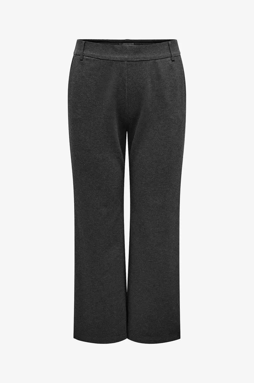 Only Carmakoma Bukse carGoldtrash Life MW Straight Pant - Grå