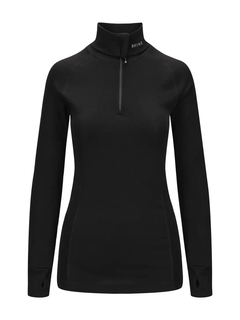 Brynje Brynje Lady Arctic Zip Polo Black