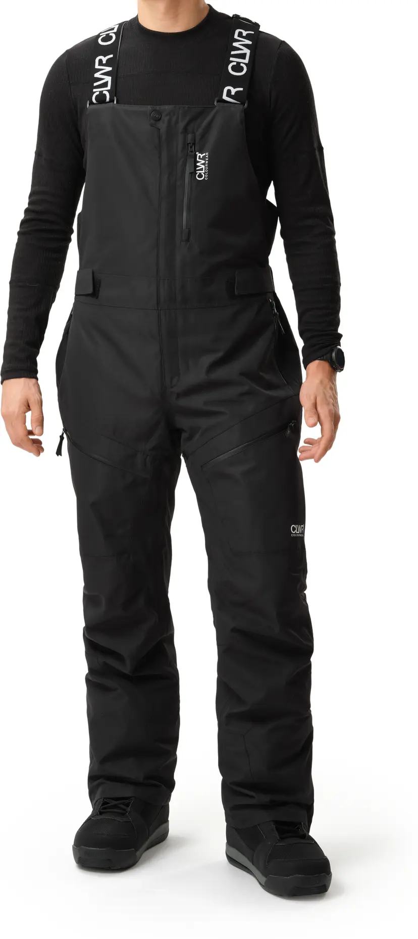 ColourWear ColourWear Men's Slash Bib Pants Black