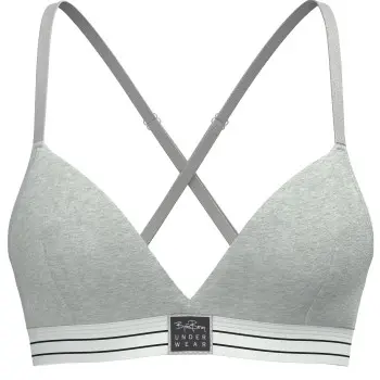 Björn Borg Björn Borg BH Original Triangle Bra Grå bomull Dame