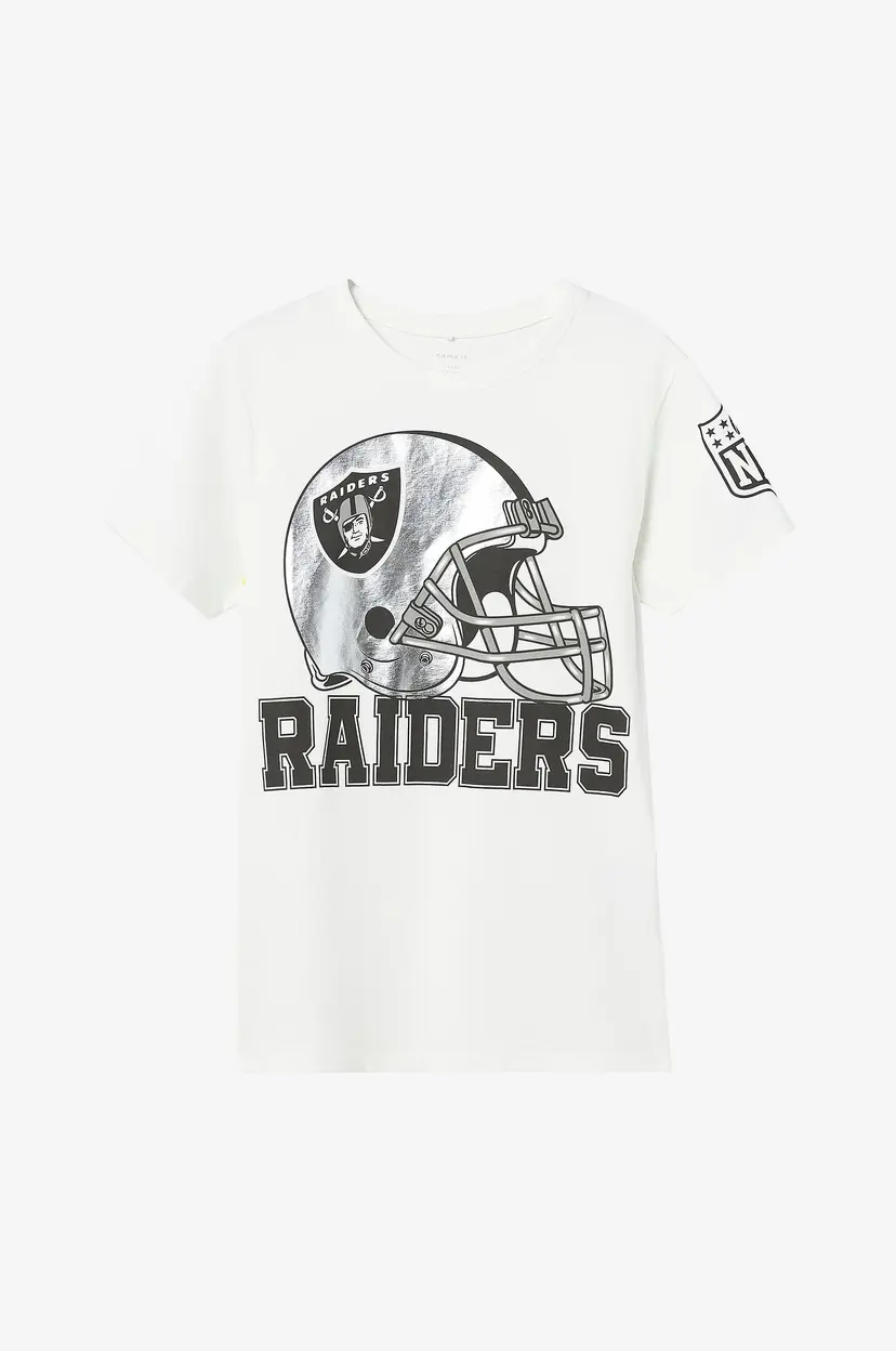 NAME IT T-skjorte nkmJart NFL SS Top - Hvit