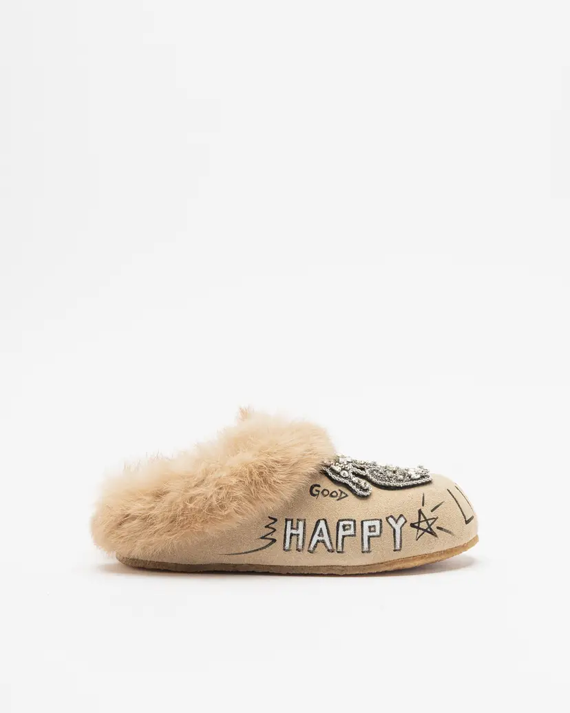 Nan-Ku Couture Nan-Ku Couture EFS-09 Beige Slide sandals