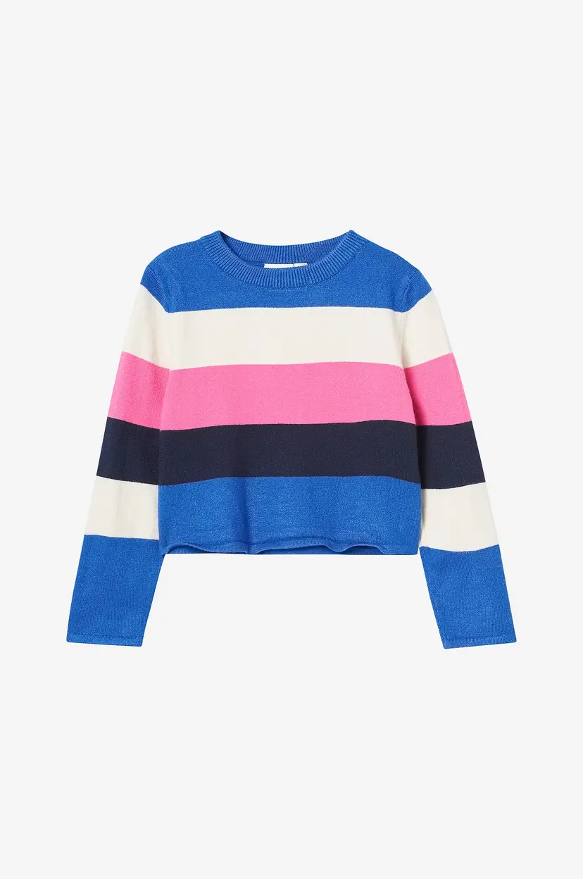 NAME IT Genser nmfVajsa LS Short Knit - Blå