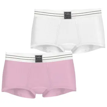 Björn Borg Björn Borg Truser 2P Original Boxer Shorts Rosa/Hvit økologisk bomull Dame