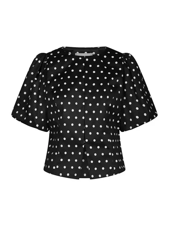 Neo Noir Neo Noir - Anela Dot Blouse - Black