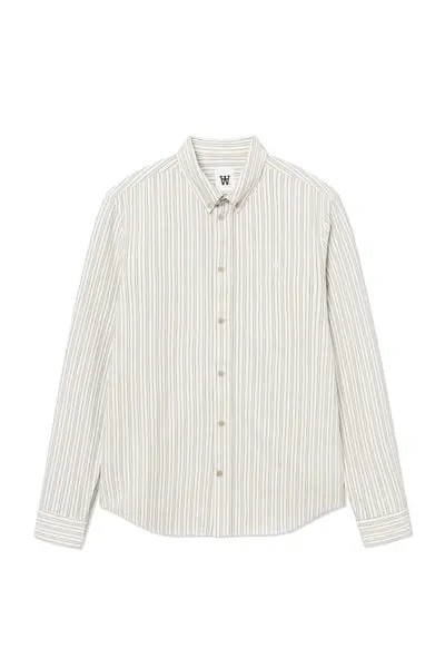 WOOD WOOD WWAdam Stripe LS Shirt