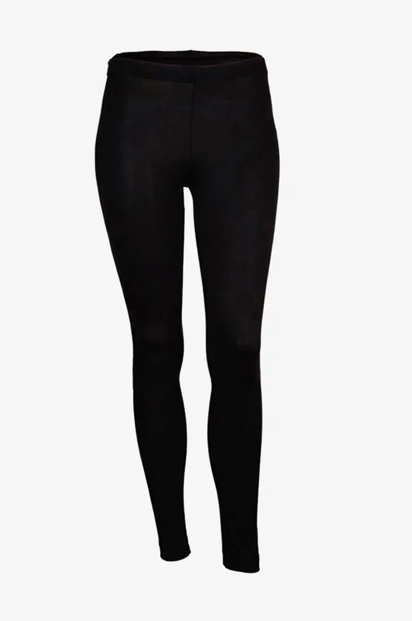 Damella Leggings i ull og silke - Svart