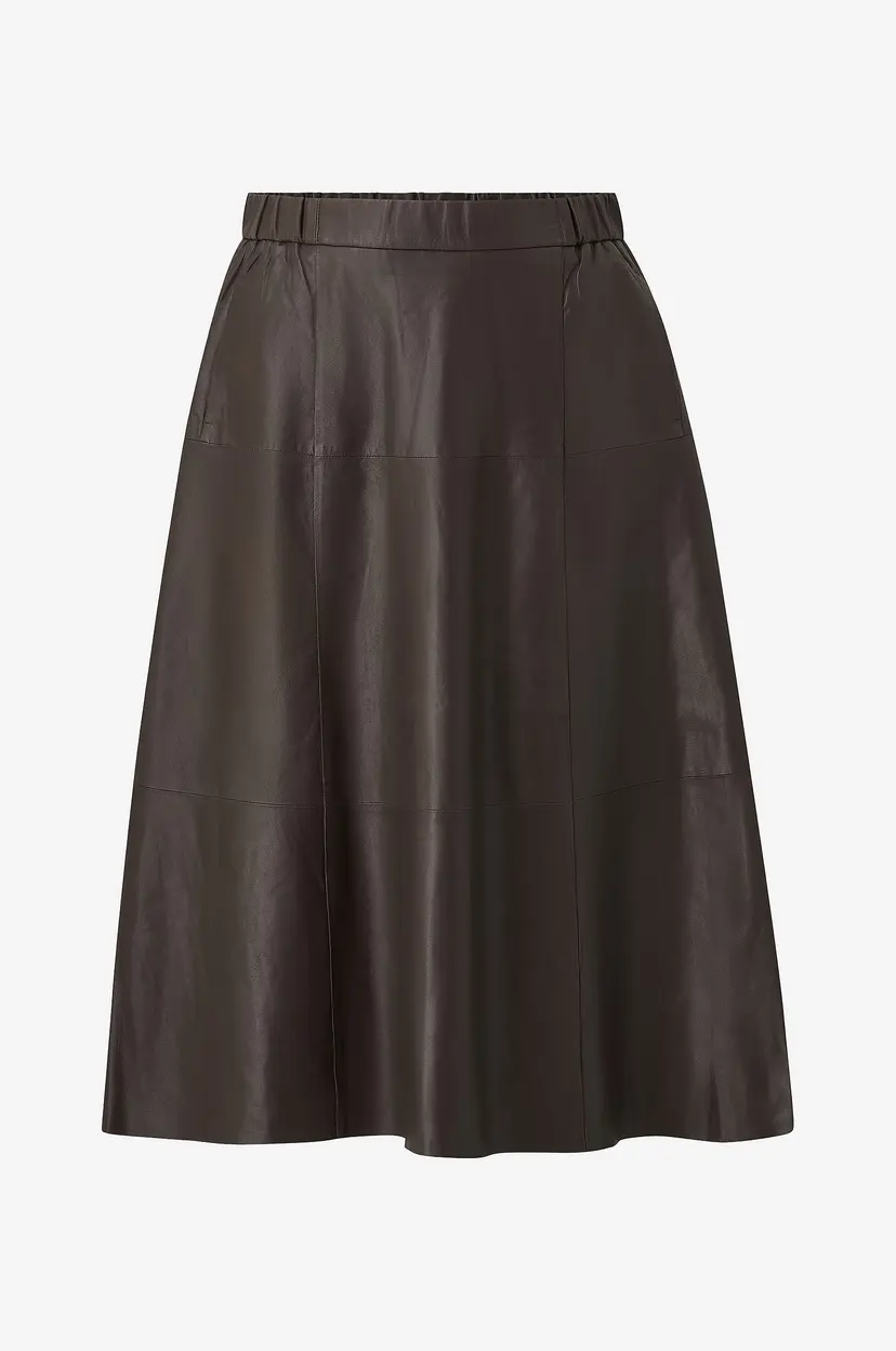 NO. 1 BY OX Midi skjørt Long A Shape Skirt - Brun